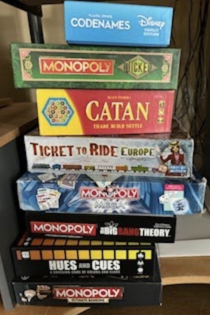 Stack of Board Games